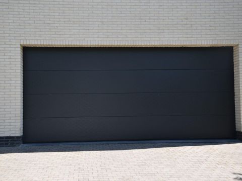 Sectionale garagepoort Allport stuco niet-geprofileerd - Kasterlee